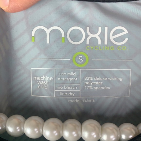 NWT Moxie Cycling Emerald Aqua & Lime Tee size Small - Picture 7 of 11